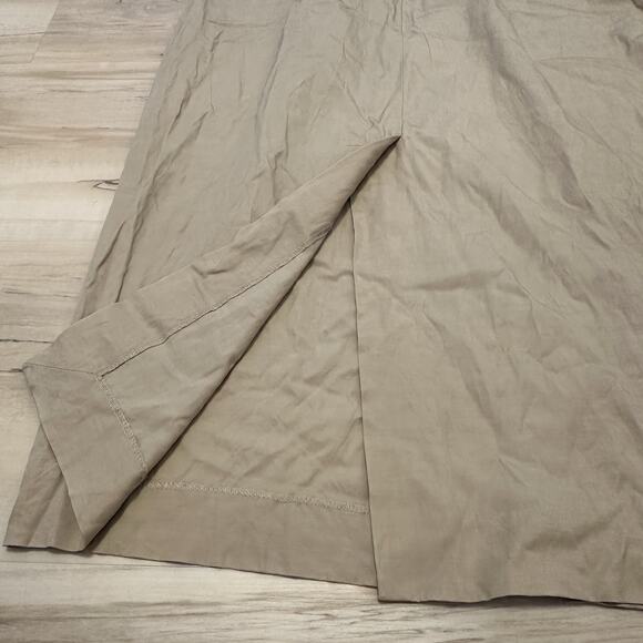 Theory Dress 8 A-line Cupro Cotton Shift Sleeveless Beige Workwear - Picture 4 of 10